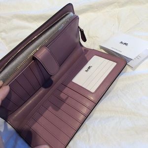 New Coach leather wallet